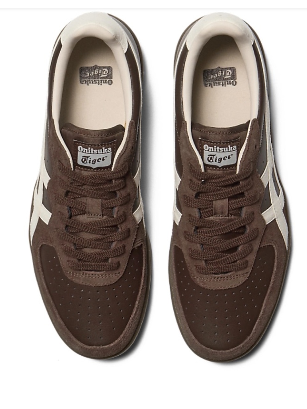 Onitsuka Tiger by Asics GSM Brown with Cream Stripes Sneakers